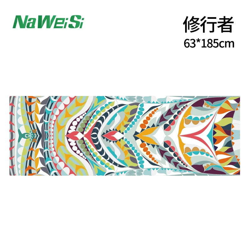 Dubbelzijdige Velvet Yogamat Handdoek – Antislip, Opvouwbaar & Sneldrogend | Fitness- en Sporthanddoek voor Yoga & Strand