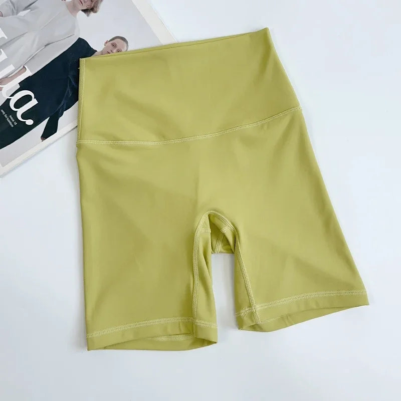 Women's High-Waist Yoga & Fitness Shorts – Quick-Drying 4-Point Sports Shorts with Shape Effect for Running, Cycling & Workouts