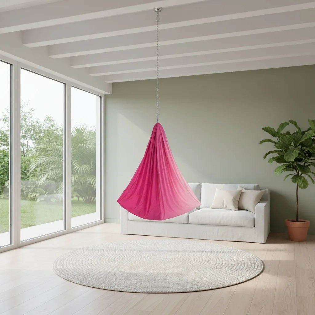 Yoga Hangmat voor Kinderen – Sensory Swing voor Binnen & Buiten | Elastisch Nylon voor Yoga & Therapie