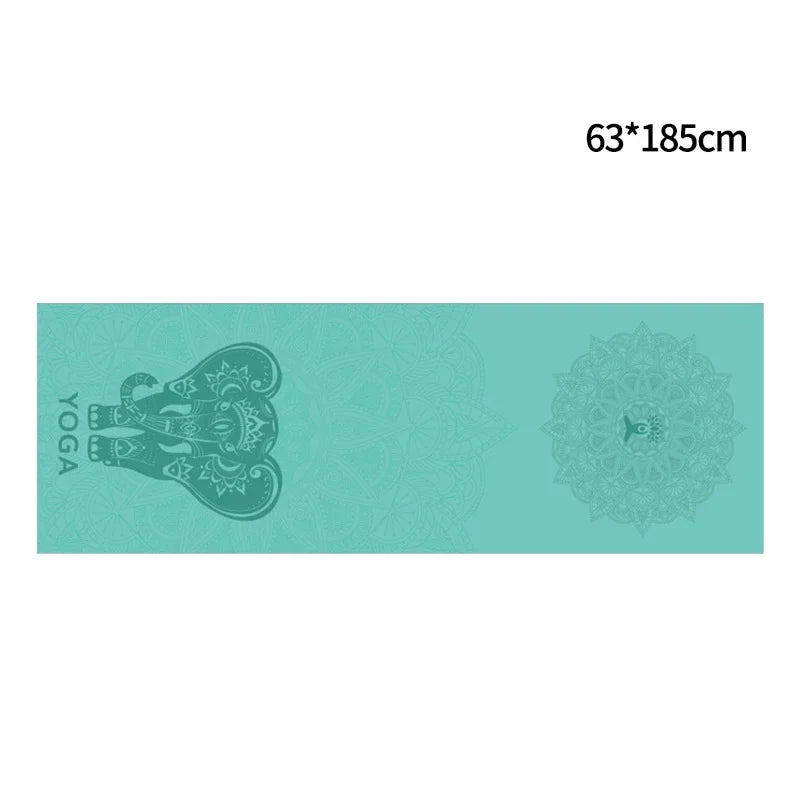 Hot Yoga Mat Towel 185*63cm Printed Yoga Towel Non-Slip Fitness Workout Mat Cover for Pilates Gym Yoga Blankets