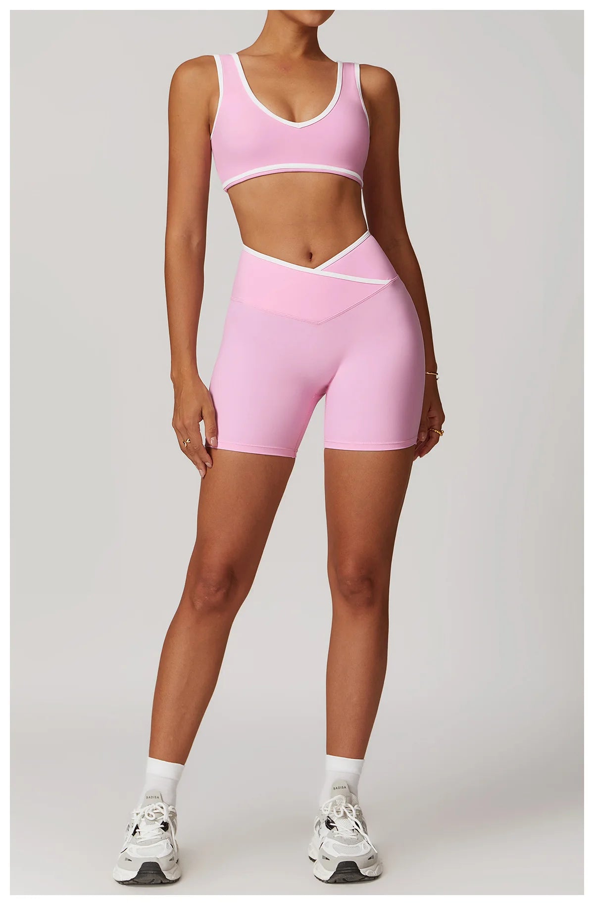 Yoga set 2-piece workout outfit fitness sportswear gym tracksuit high-waisted leggings sports bra women's clothing