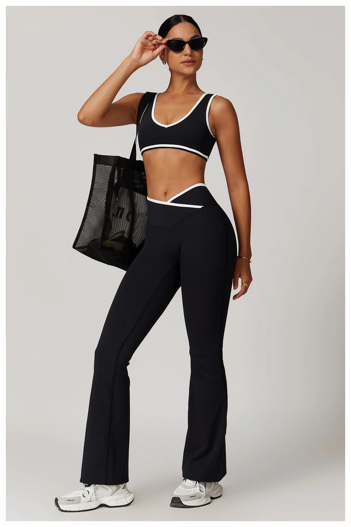 Yoga set 2-piece workout outfit fitness sportswear gym tracksuit high-waisted leggings sports bra women's clothing