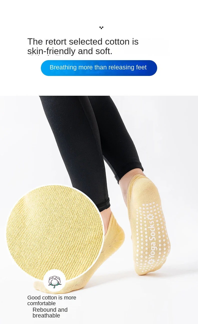 Antislip Pilates Sokken Rugvrij
