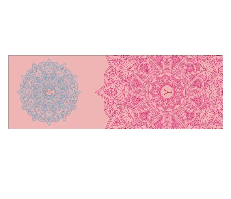 Hot Yoga Mat Towel 185*63cm Printed Yoga Towel Non-Slip Fitness Workout Mat Cover for Pilates Gym Yoga Blankets