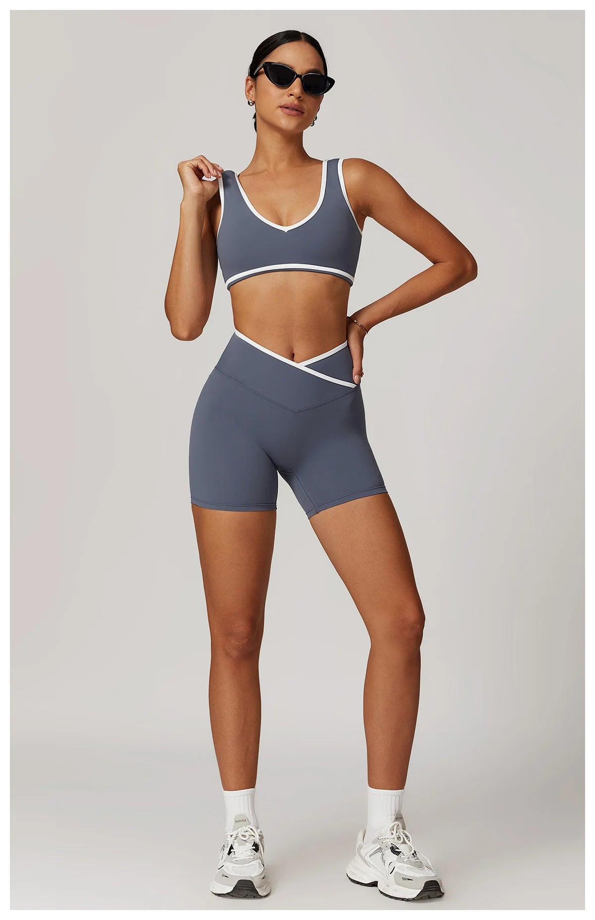 Yoga set 2-piece workout outfit fitness sportswear gym tracksuit high-waisted leggings sports bra women's clothing