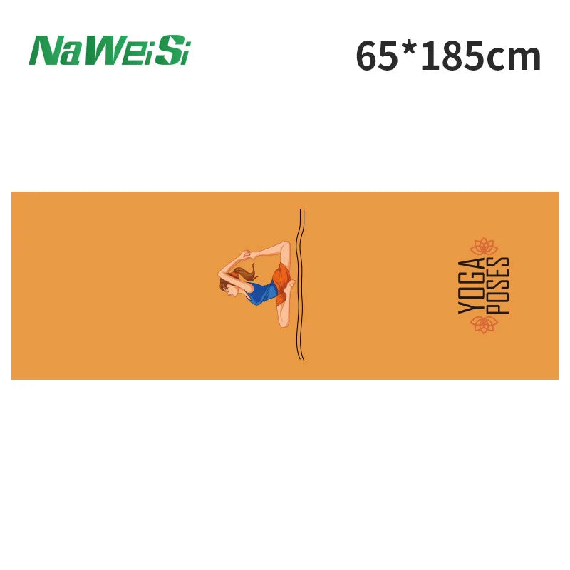 Dubbelzijdige Velvet Yogamat Handdoek – Antislip, Opvouwbaar & Sneldrogend | Fitness- en Sporthanddoek voor Yoga & Strand