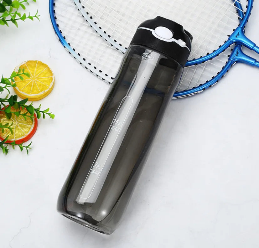Tritan water bottle with straw, eco-friendly, durable (750ml/1000ml)