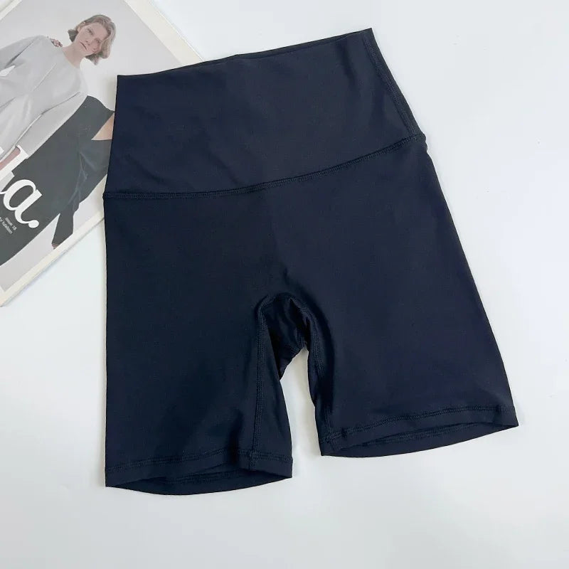Women's High-Waist Yoga & Fitness Shorts – Quick-Drying 4-Point Sports Shorts with Shape Effect for Running, Cycling & Workouts