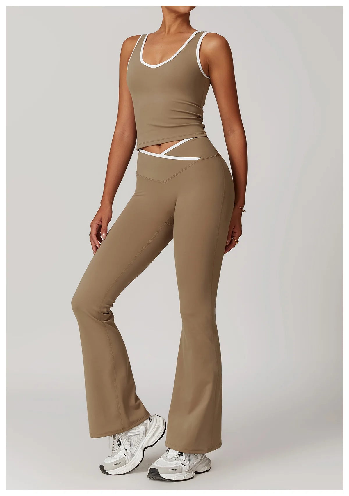 Yoga set 2-piece workout outfit fitness sportswear gym tracksuit high-waisted leggings sports bra women's clothing