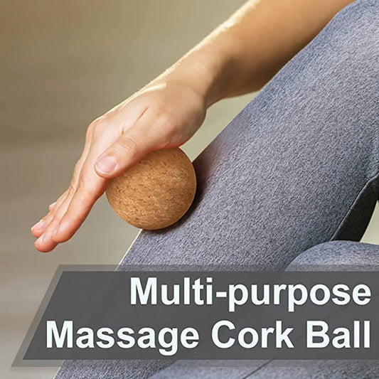 Natuurlijke Kurken Massageballen Set – Fascia Peanut Ball & Yogabal voor Rug, Schouders & Nek | Eco‑Vriendelijk Spierherstel & Pilates Training