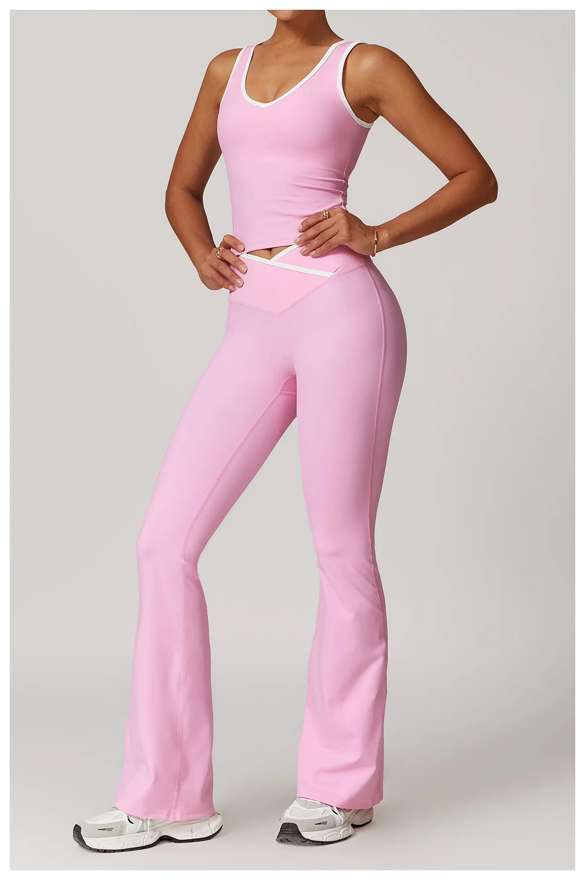 Yoga set 2-piece workout outfit fitness sportswear gym tracksuit high-waisted leggings sports bra women's clothing