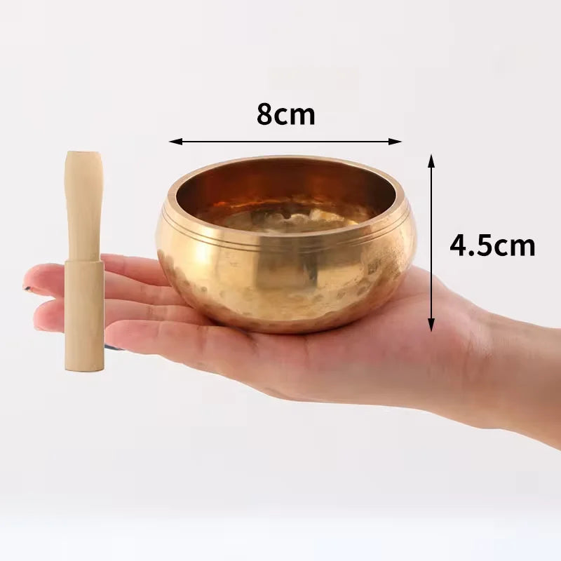 Handgemaakte Messing Klankschaal | Tibetaanse Meditatie & Geluidsgenezing