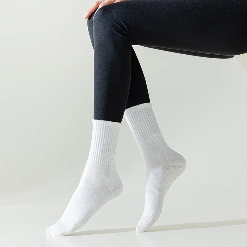 RaviZen Yoga Sokken Set – 4 Paar Antislip Sokken voor Yoga & Fitness