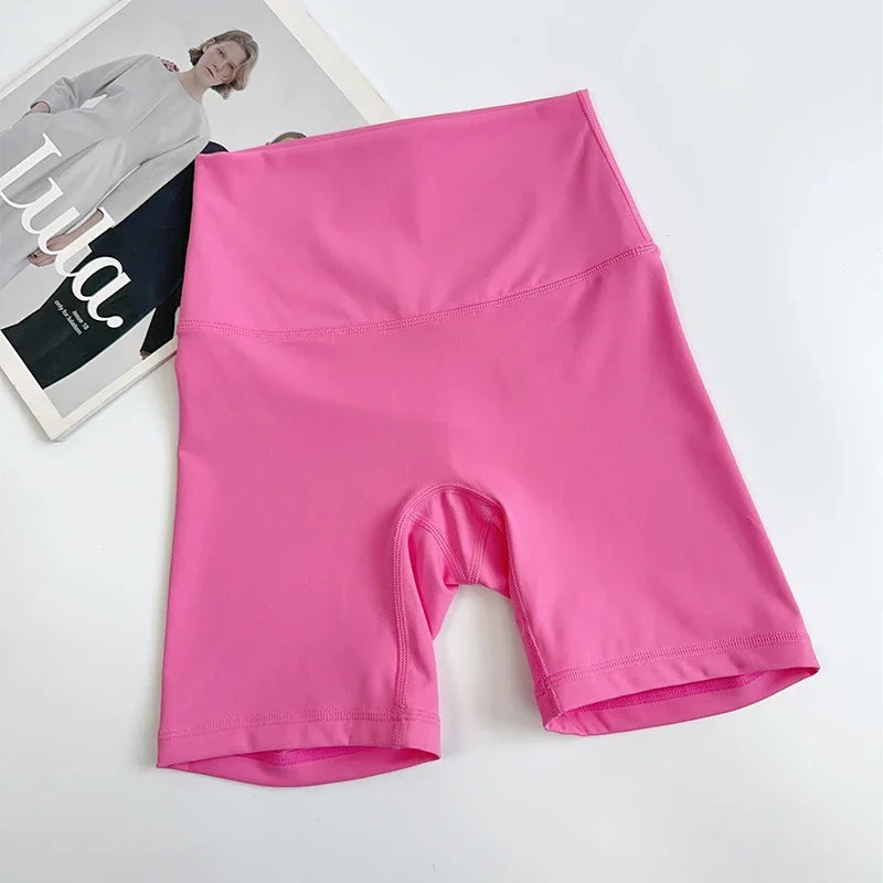 Women's High-Waist Yoga & Fitness Shorts – Quick-Drying 4-Point Sports Shorts with Shape Effect for Running, Cycling & Workouts