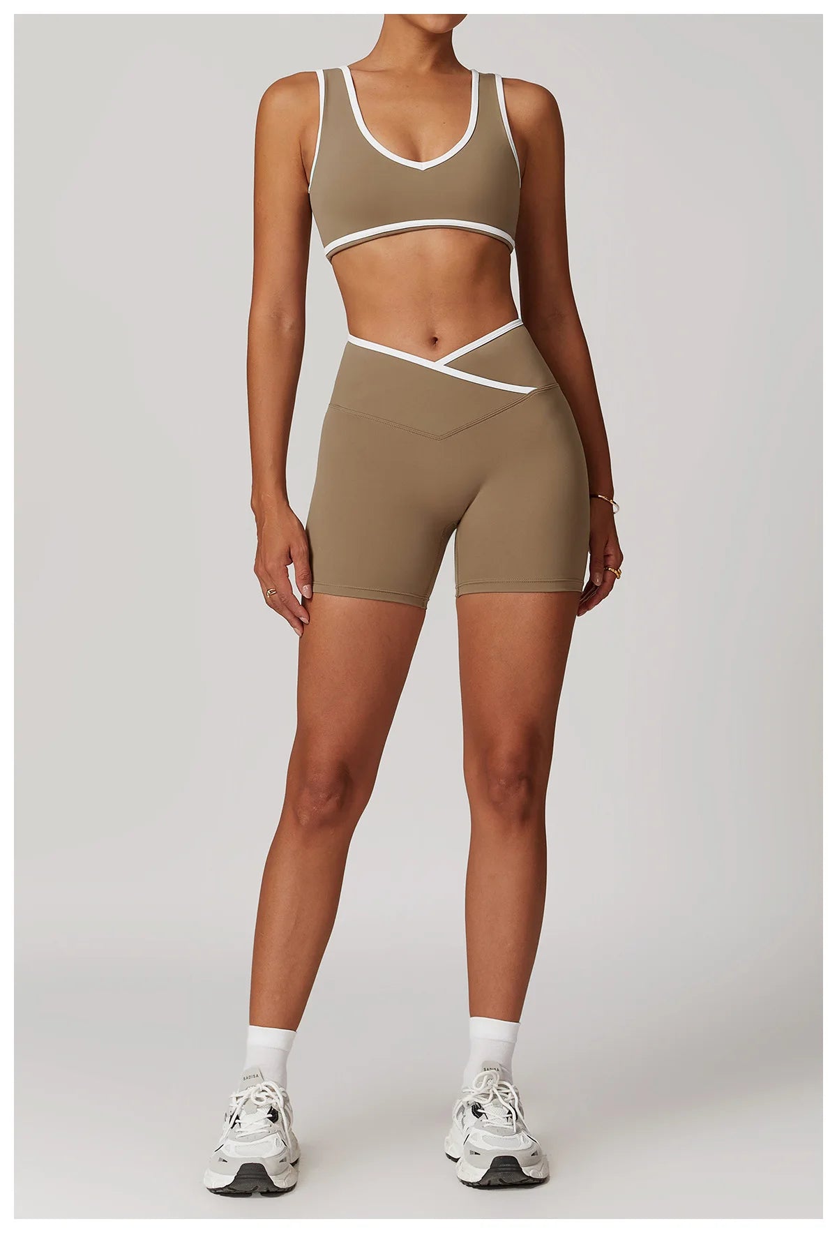 Yoga set 2-piece workout outfit fitness sportswear gym tracksuit high-waisted leggings sports bra women's clothing