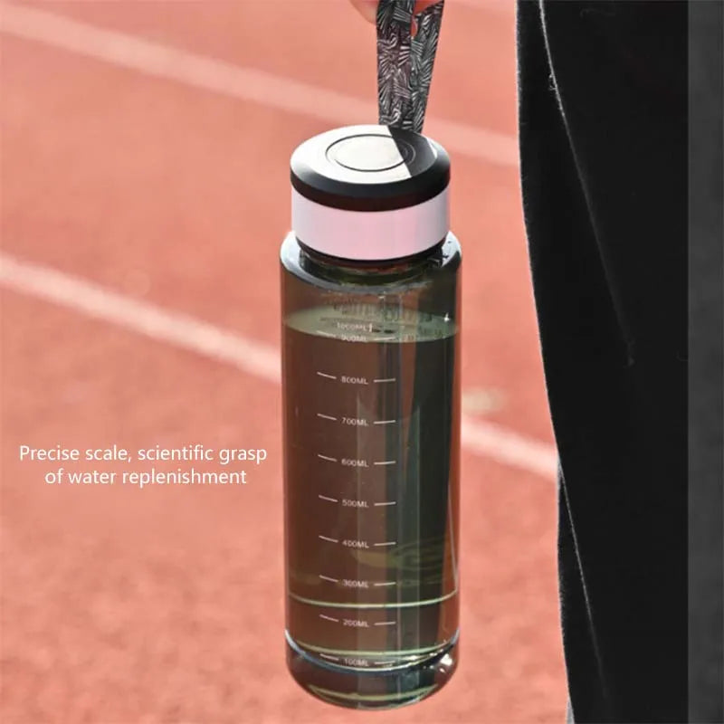1000ml Motivational Sports Bottle – Leakproof Outdoor & Fitness Water Bottle | Portable Drinking Bottle for Gym, Yoga & Travel