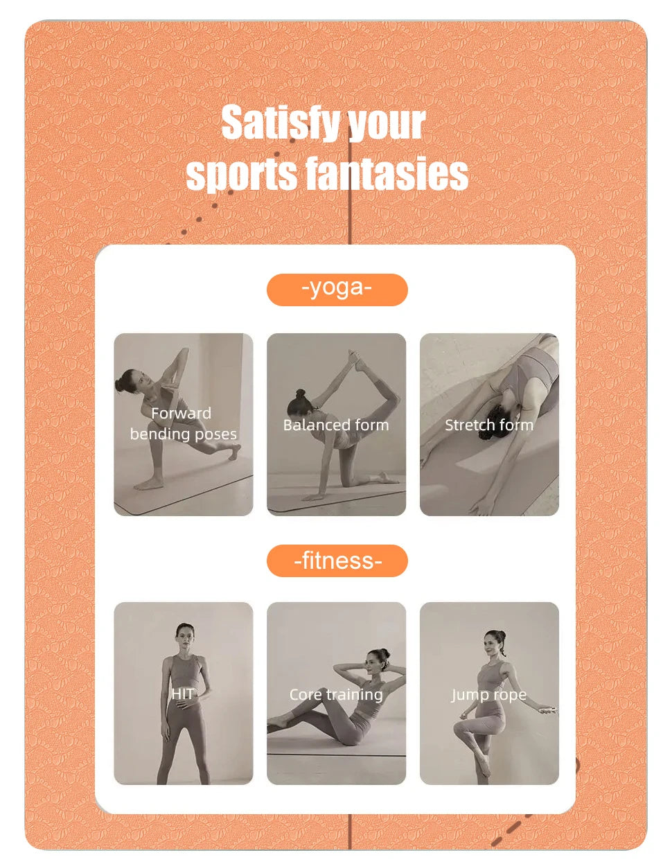 Antislip Yoga Mat Extra Dik