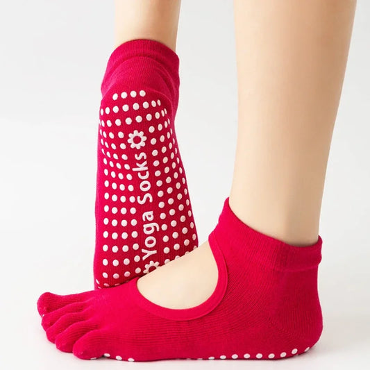 Yoga Sokken Antislip – Pilates & Fitness Grip Socks | Comfort & Stabiliteit voor Thuis Workouts