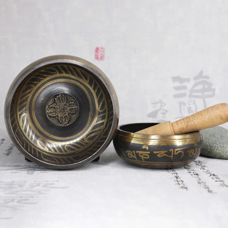 Tibetan Yoga Meditation Bowl Metal Singing Bowl/Beating Bowl