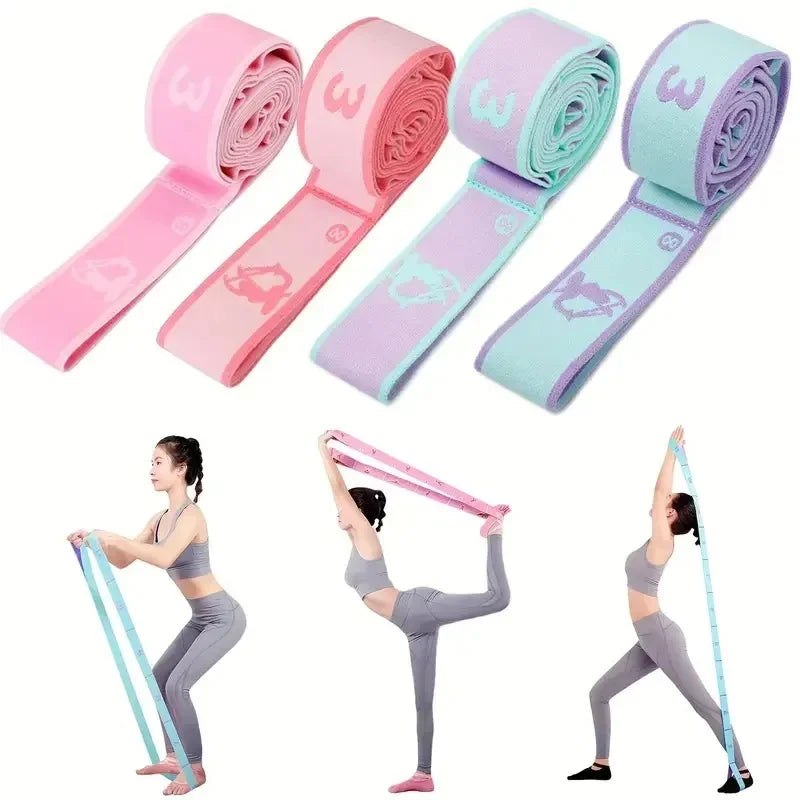 Yoga Stretching Belt Dans Stretching Band Elastische Yoga Weerstandsbanden Thuis Pilates Oefening Trekband Riem Fitness Sport