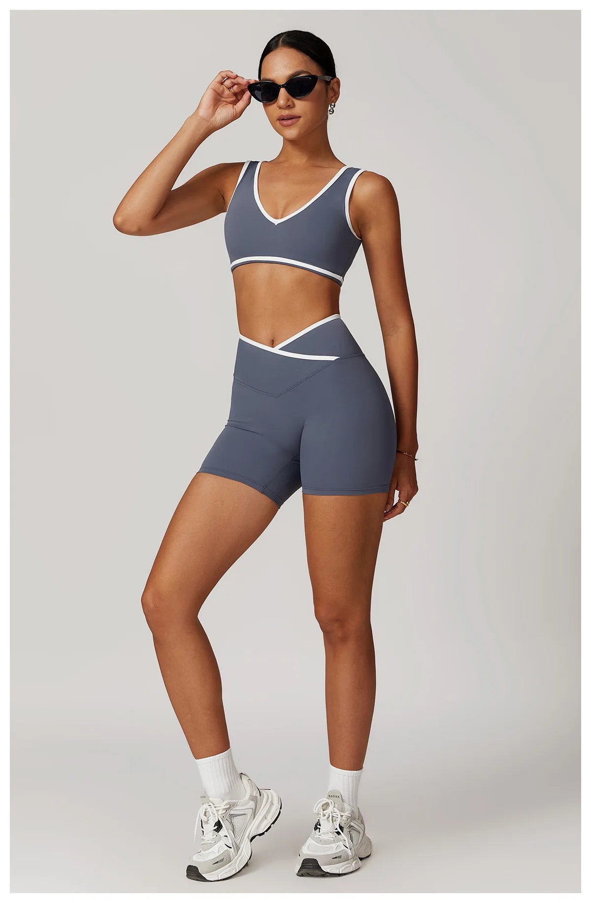 Yoga set 2-piece workout outfit fitness sportswear gym tracksuit high-waisted leggings sports bra women's clothing