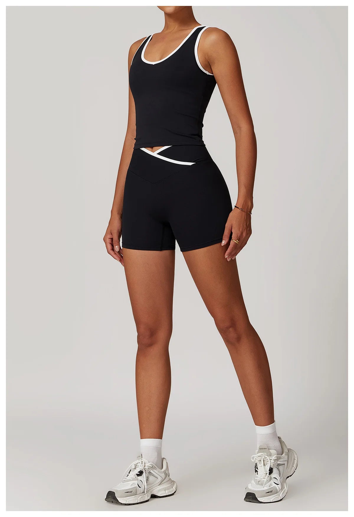 Yoga set 2-piece workout outfit fitness sportswear gym tracksuit high-waisted leggings sports bra women's clothing