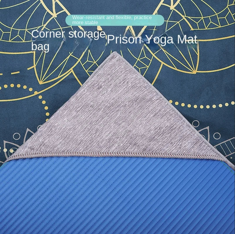 Dubbelzijdige Velvet Yogamat Handdoek – Antislip, Opvouwbaar & Sneldrogend | Fitness- en Sporthanddoek voor Yoga & Strand