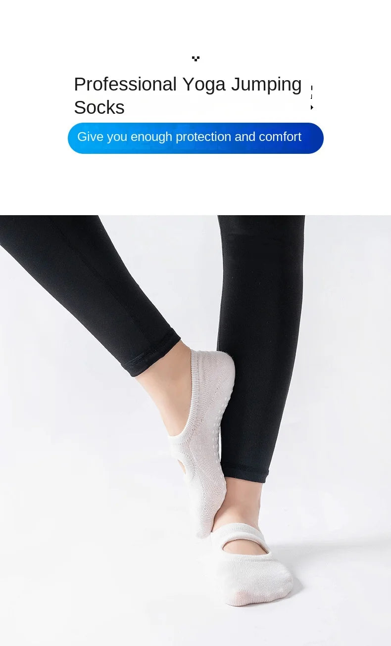 Antislip Pilates Sokken Rugvrij