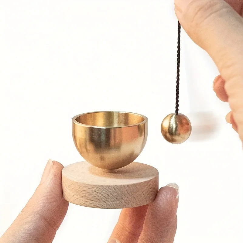 Mini Tibetan Singing Bowl Set - Compact Meditation Sound Bowl | Gift & Mindfulness - RaviZen