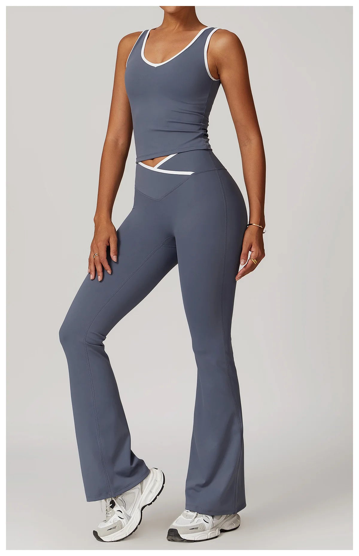 Yoga set 2-piece workout outfit fitness sportswear gym tracksuit high-waisted leggings sports bra women's clothing