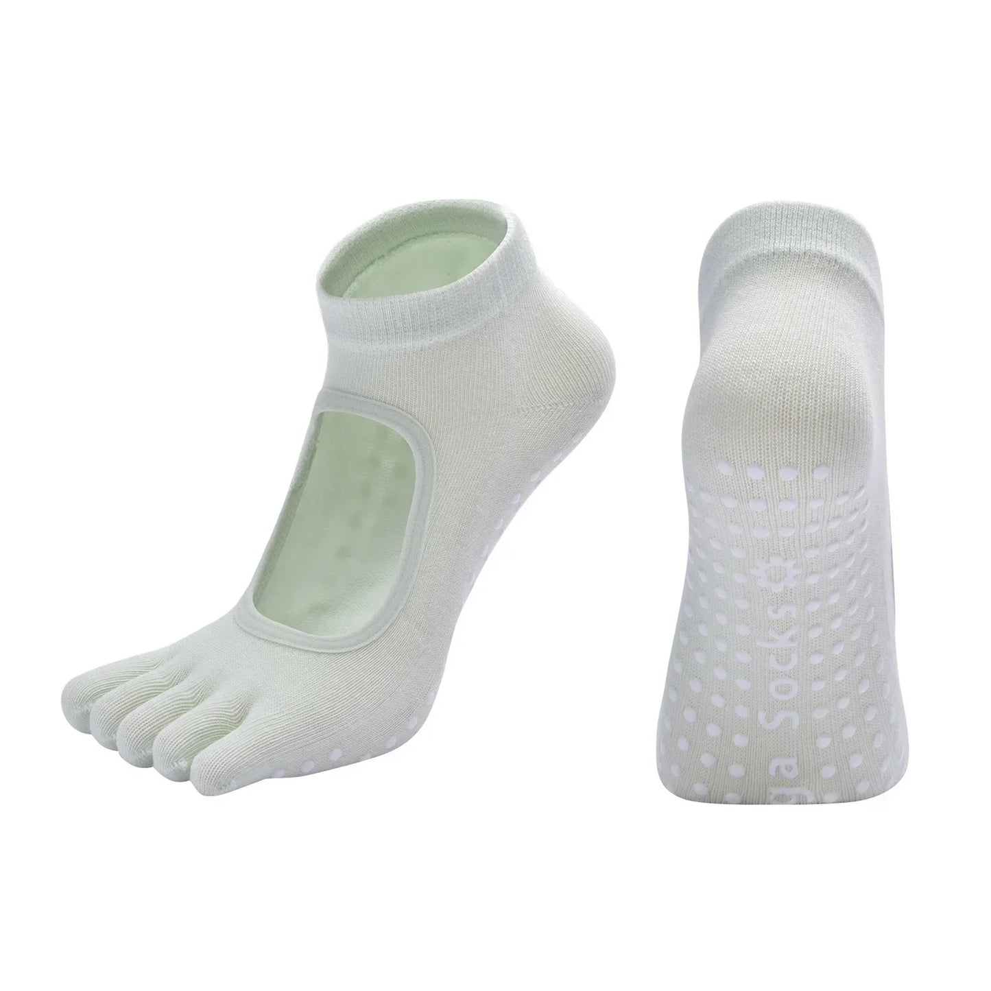 Anti-Slip Yoga Socks – Pilates & Fitness Grip Socks | Comfort & Stability for Home Workouts