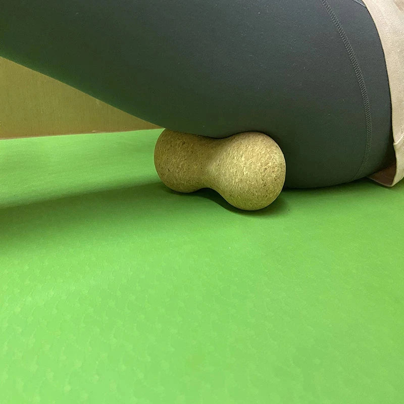 Natuurlijke Kurken Massageballen Set – Fascia Peanut Ball & Yogabal voor Rug, Schouders & Nek | Eco‑Vriendelijk Spierherstel & Pilates Training