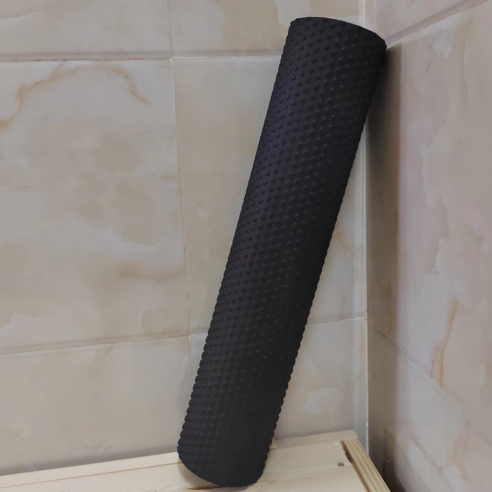 EVA Yoga Roller – Ronde Foam Cylinder voor Pilates & Spierherstel | Hexagon Grip, 9.5 cm Ø, 45 cm Lengte