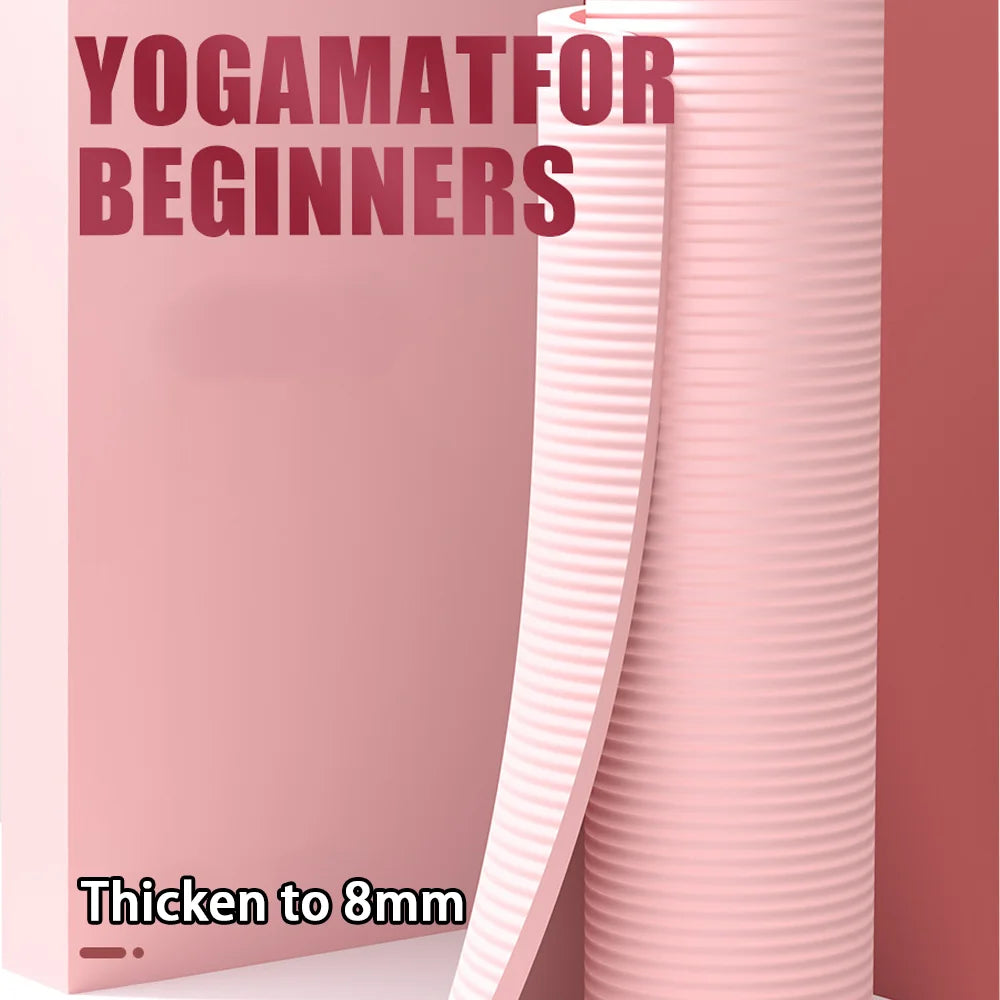 Extra Thick Yoga Mat 8mm – Non-slip & Comfort | Perfect for Beginners & Home Fitness