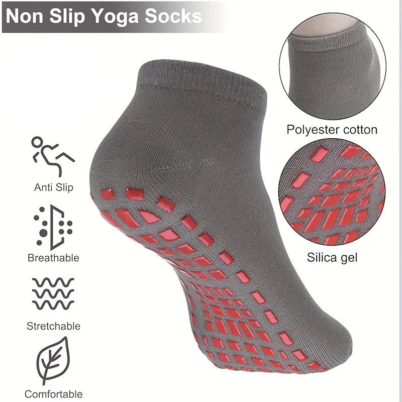 Anti-Slip Yoga Socks – Grip & Stability for Yoga, Pilates, and Home Workouts