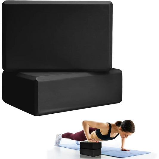 Set van 2 High‑Density Yoga Blokken – Lichtgewicht, Stevig & Geurvrij | Essentiële Foam Support voor Yoga, Pilates & Gym