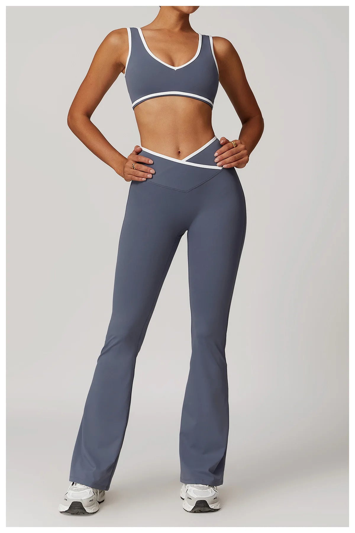 Yoga set 2-piece workout outfit fitness sportswear gym tracksuit high-waisted leggings sports bra women's clothing