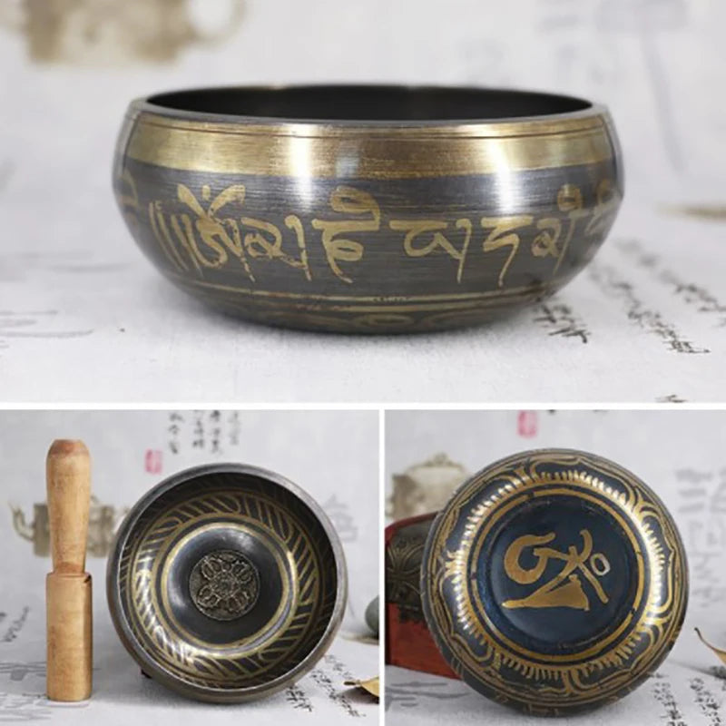 Tibetan Yoga Meditation Bowl Metal Singing Bowl/Beating Bowl