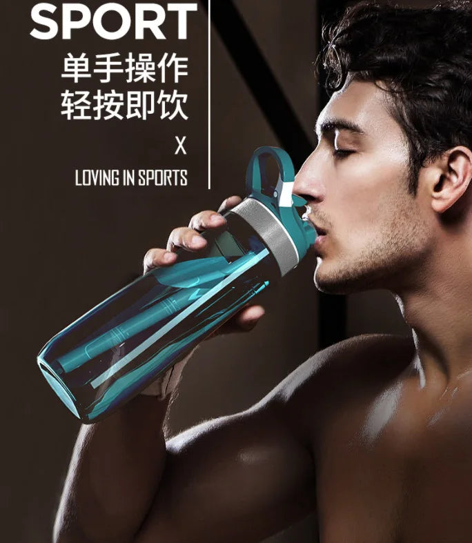 Tritan water bottle with straw, eco-friendly, durable (750ml/1000ml)
