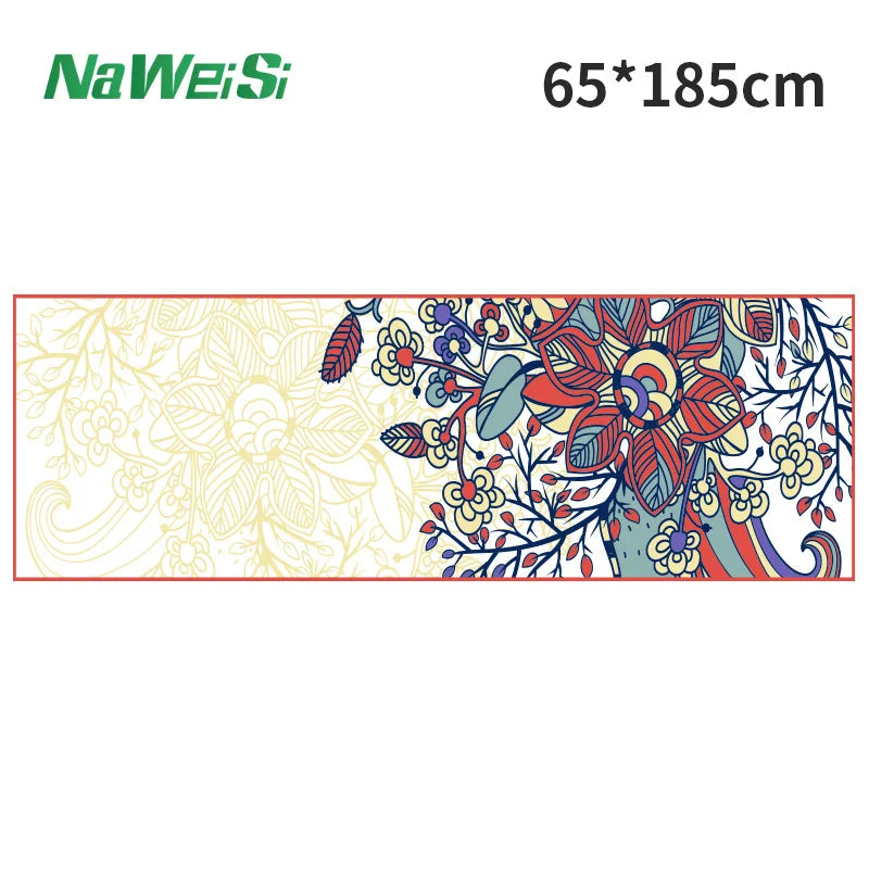 Dubbelzijdige Velvet Yogamat Handdoek – Antislip, Opvouwbaar & Sneldrogend | Fitness- en Sporthanddoek voor Yoga & Strand