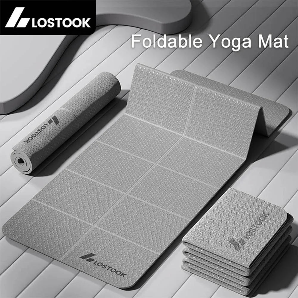 Foldable Yoga Mat 4mm - Anti-Slip TPE & Lightweight | Perfect for Travel, Yoga & Home Workouts